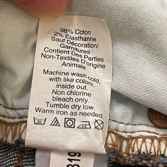 Madewell The High-Rise Slim Boyjean G7199 Milton Wash Women’s sz 29 Distressed - Picture 9 of 12